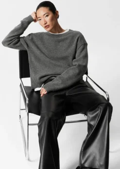 Flash Sale & Other Stories Leather Trousers Black