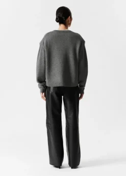 Flash Sale & Other Stories Leather Trousers Black