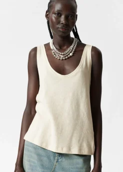 Best Sale & Other Stories Linen-Blend Tank Top Beige