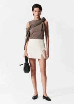 Best Sale & Other Stories Low-Waist Mini Skirt White