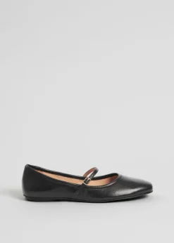 Clearance & Other Stories Mary Jane Leather Ballerina Flats