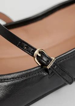 Clearance & Other Stories Mary Jane Leather Ballerina Flats