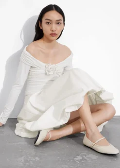 Clearance & Other Stories Mary Jane Leather Ballerina Flats
