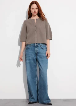 Online & Other Stories Merino Rib-Knit Cardigan