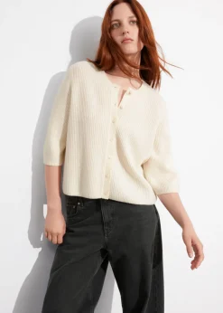 Online & Other Stories Merino Rib-Knit Cardigan