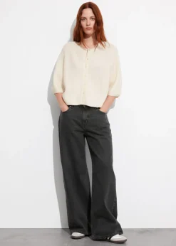 Online & Other Stories Merino Rib-Knit Cardigan