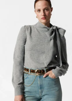 Hot & Other Stories Merino Tie-Neck Sweater