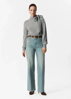 Hot & Other Stories Merino Tie-Neck Sweater