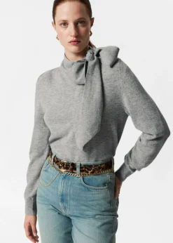 Hot & Other Stories Merino Tie-Neck Sweater