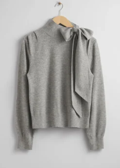 Hot & Other Stories Merino Tie-Neck Sweater