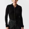 Sale & Other Stories Merino-Blend Ladybug Cardigan Black