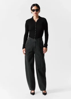 Sale & Other Stories Merino-Blend Ladybug Cardigan Black
