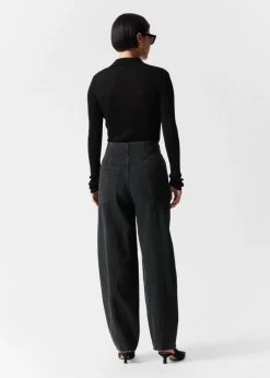 Sale & Other Stories Merino-Blend Ladybug Cardigan Black