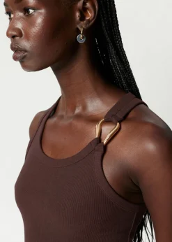 Hot & Other Stories Metal-Buckle Tank Top