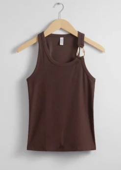 Hot & Other Stories Metal-Buckle Tank Top