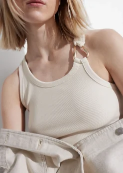 Hot & Other Stories Metal-Buckle Tank Top