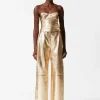 Discount & Other Stories Metallic Leather Trousers