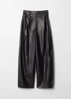 Discount & Other Stories Metallic Leather Trousers