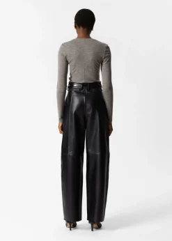 Discount & Other Stories Metallic Leather Trousers