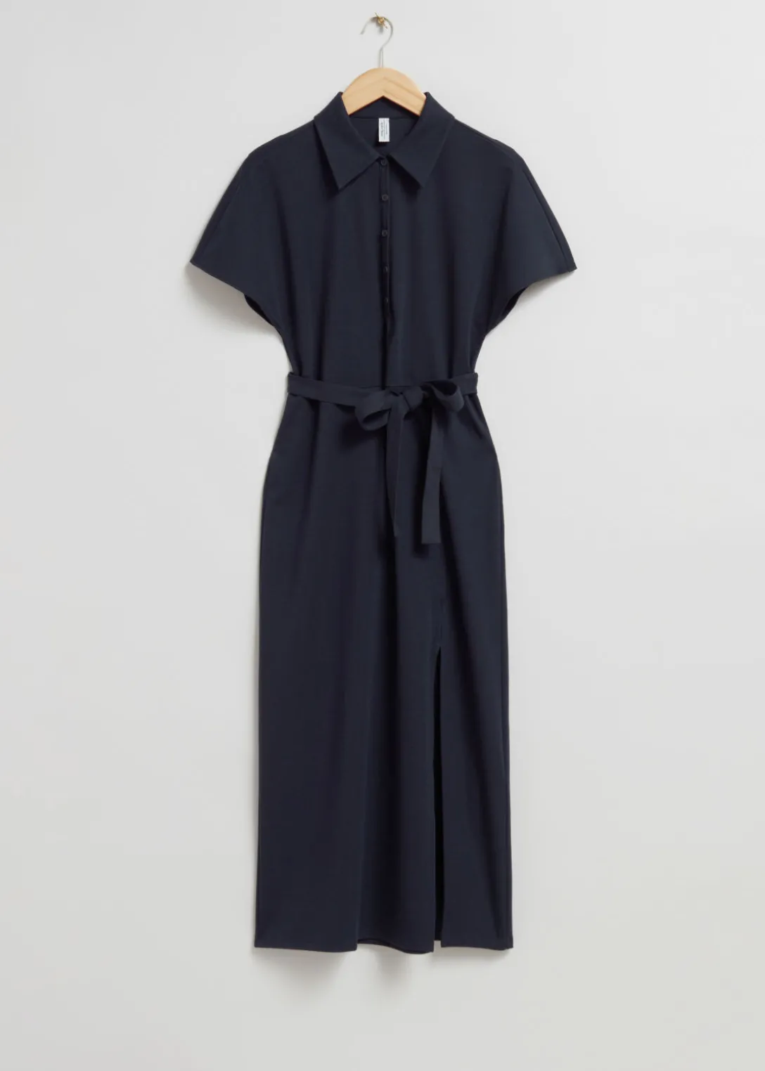 Online & Other Stories Mid-Length Polo Dress Dark Blue