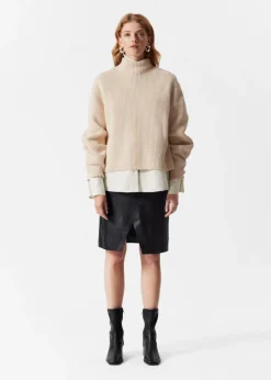 Online & Other Stories Mock Neck Merino Sweater