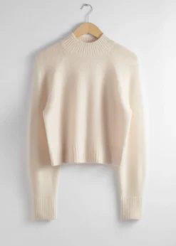 Best & Other Stories Mock Neck Wool Sweater