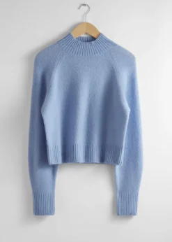Best & Other Stories Mock Neck Wool Sweater