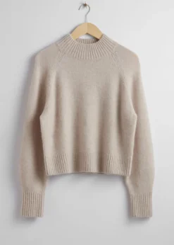 Best & Other Stories Mock Neck Wool Sweater