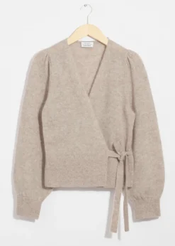 Store & Other Stories Mohair-Blend Knitted Wrap Cardigan