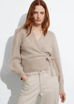 Store & Other Stories Mohair-Blend Knitted Wrap Cardigan