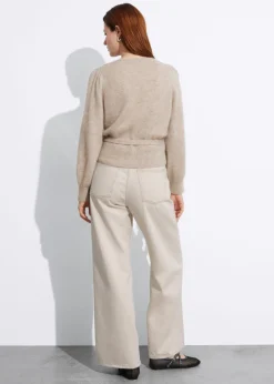 Store & Other Stories Mohair-Blend Knitted Wrap Cardigan