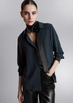 Best & Other Stories Mulberry Silk Shirt