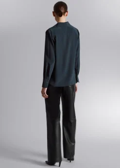 Best & Other Stories Mulberry Silk Shirt