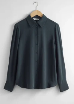 Best & Other Stories Mulberry Silk Shirt