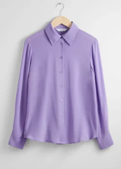 Best & Other Stories Mulberry Silk Shirt