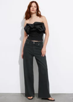 Hot & Other Stories Off-Shoulder Bubble Top