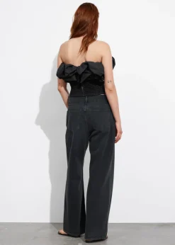 Hot & Other Stories Off-Shoulder Bubble Top