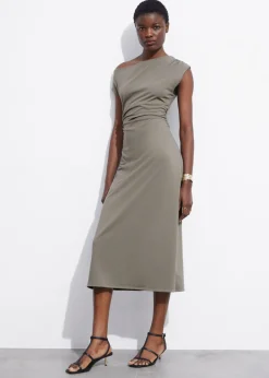 Shop & Other Stories One-Shoulder Midi Dress
