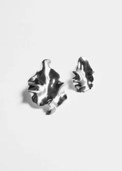 Online & Other Stories Organic-Shape Stud Earrings Silver