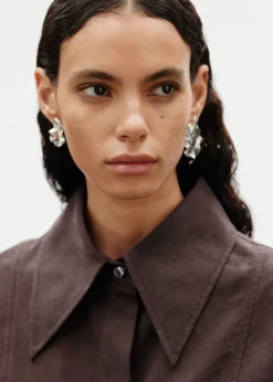 Online & Other Stories Organic-Shape Stud Earrings Silver