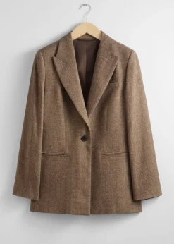 Store & Other Stories Oversized Blazer Brown