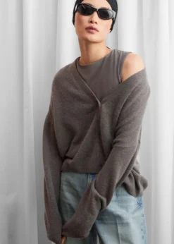 Sale & Other Stories Oversized Cashmere Cardigan
