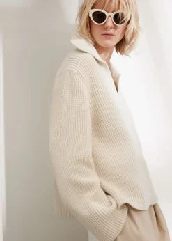 Best Sale & Other Stories Oversized Collared Sweater Ivory