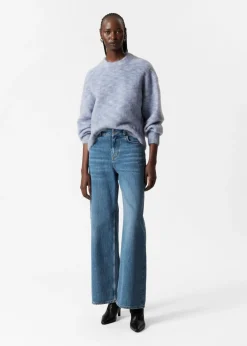 Outlet & Other Stories Oversized Knit Sweater Light Blue