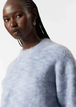 Outlet & Other Stories Oversized Knit Sweater Light Blue