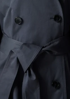 Sale & Other Stories Oversized Trenchcoat Cape Navy