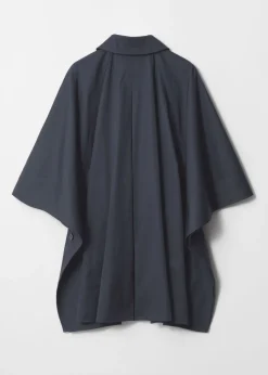 Sale & Other Stories Oversized Trenchcoat Cape Navy