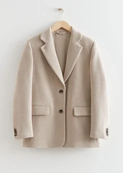 Fashion & Other Stories Oversized Wool Blazer
