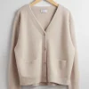 Cheap & Other Stories Oversized Wool Cardigan Light Beige