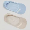 Outlet & Other Stories 2-Pack Footie Socks Baby Blue/Ecru